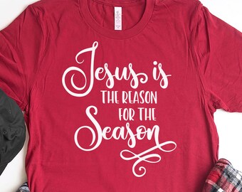 Jesus is the Reason for the Season SVG, Christmas svg, Christian SVG, dxf, png eps, cutting file, Cricut, Silhouette, Cutting Machines
