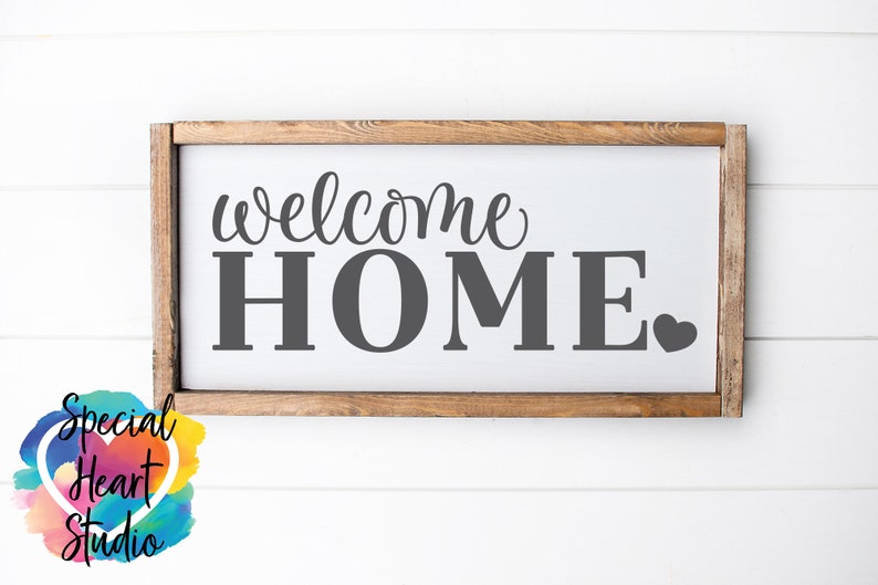 Download Welcome Home svg dxf png eps cutting file Home decor cut ...