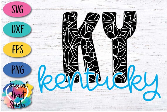 Download Kentucky Svg Kentucky Mandala Svg Dxf Eps Png File Etsy