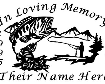 Download Fishing memorial | Etsy