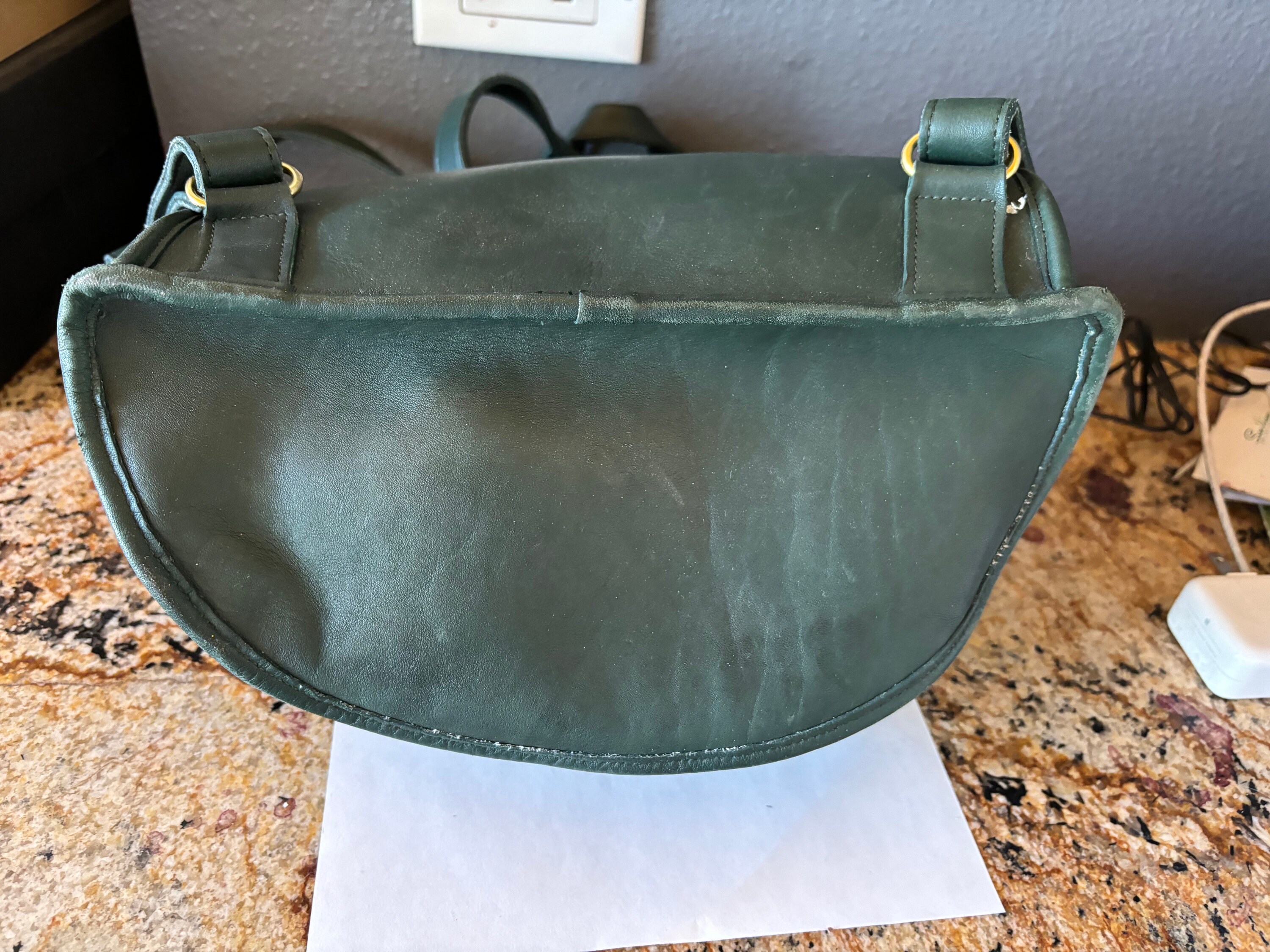 Coach Vintage Preowned RARE Bottle Green Rucksack Backpack Coach Vintage Preowned RARE Bottle Green Rucksack Backpack