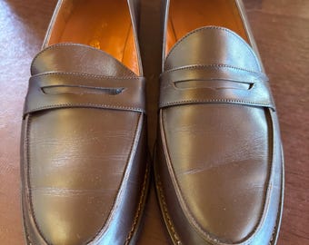 Eddie Bauer NWT original box women’s made in Italy brown Penny loafer Shoes