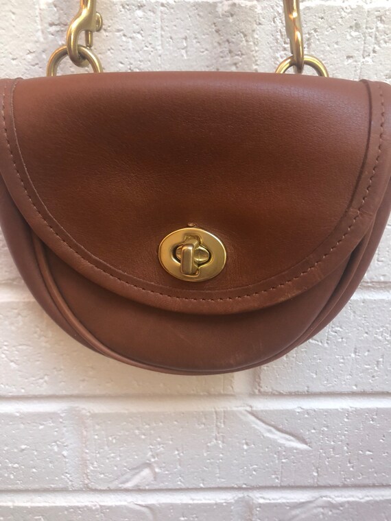 Coach vintage British tan leather mini belt bag - image 6