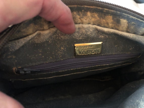 Varon Handbags Vintage metallic gold leather Chan… - image 8