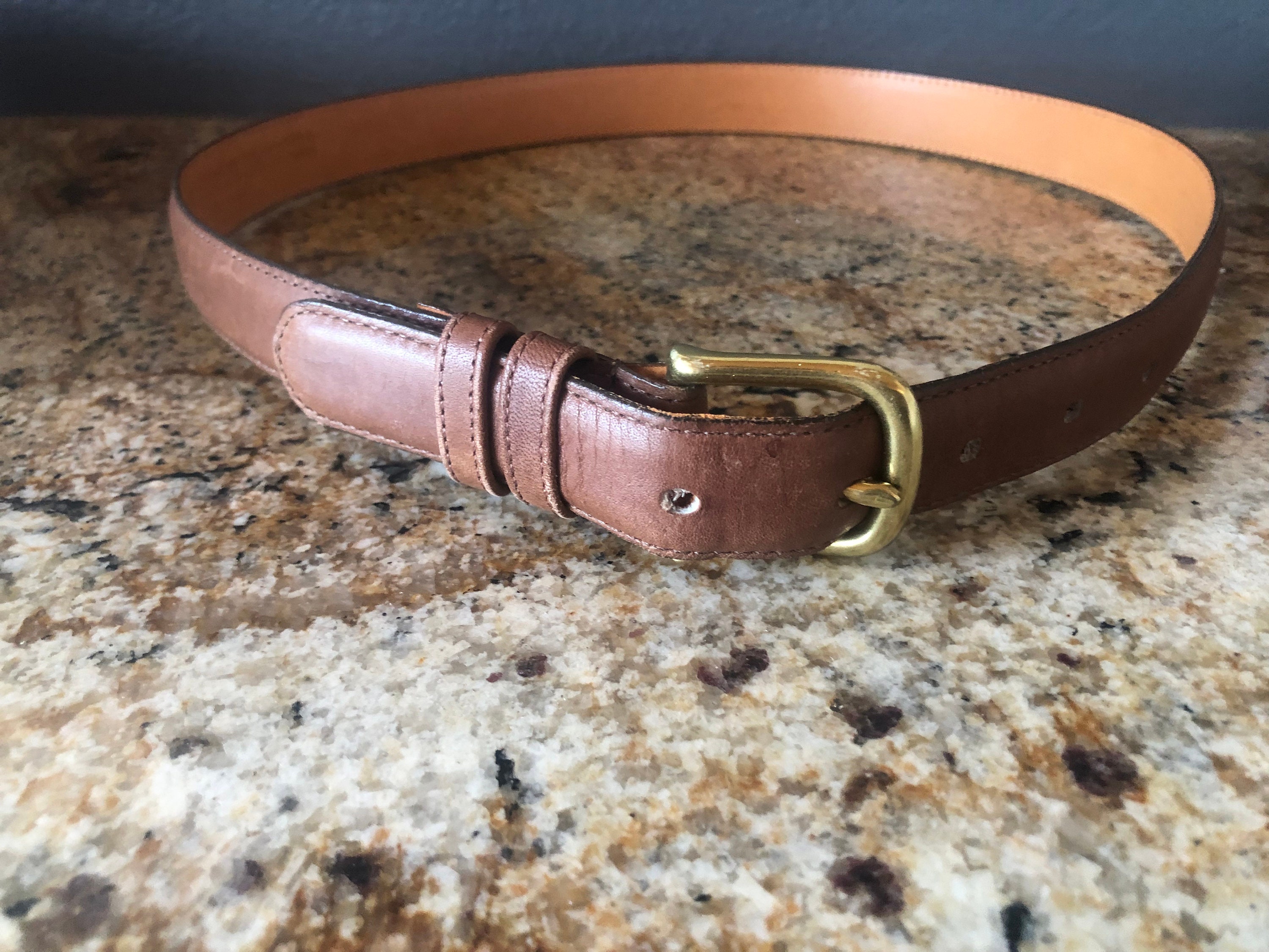 Vintage Coach Burnished Cowhide Belt - Brass Buckle -‎ Old Money Size 32 Coach USA Belts for Men for sale | eBay main image 2