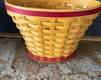 Longaberger vintage RARE NWT May series Geranium basket combo