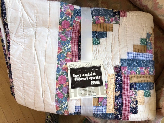 Eddie Bauer Log Cabin Quilt And Shams Etsy
