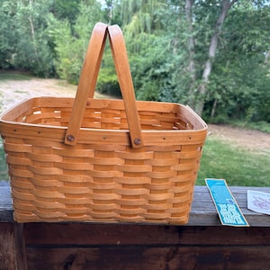 Longaberger Basket With 2 Handles - Etsy