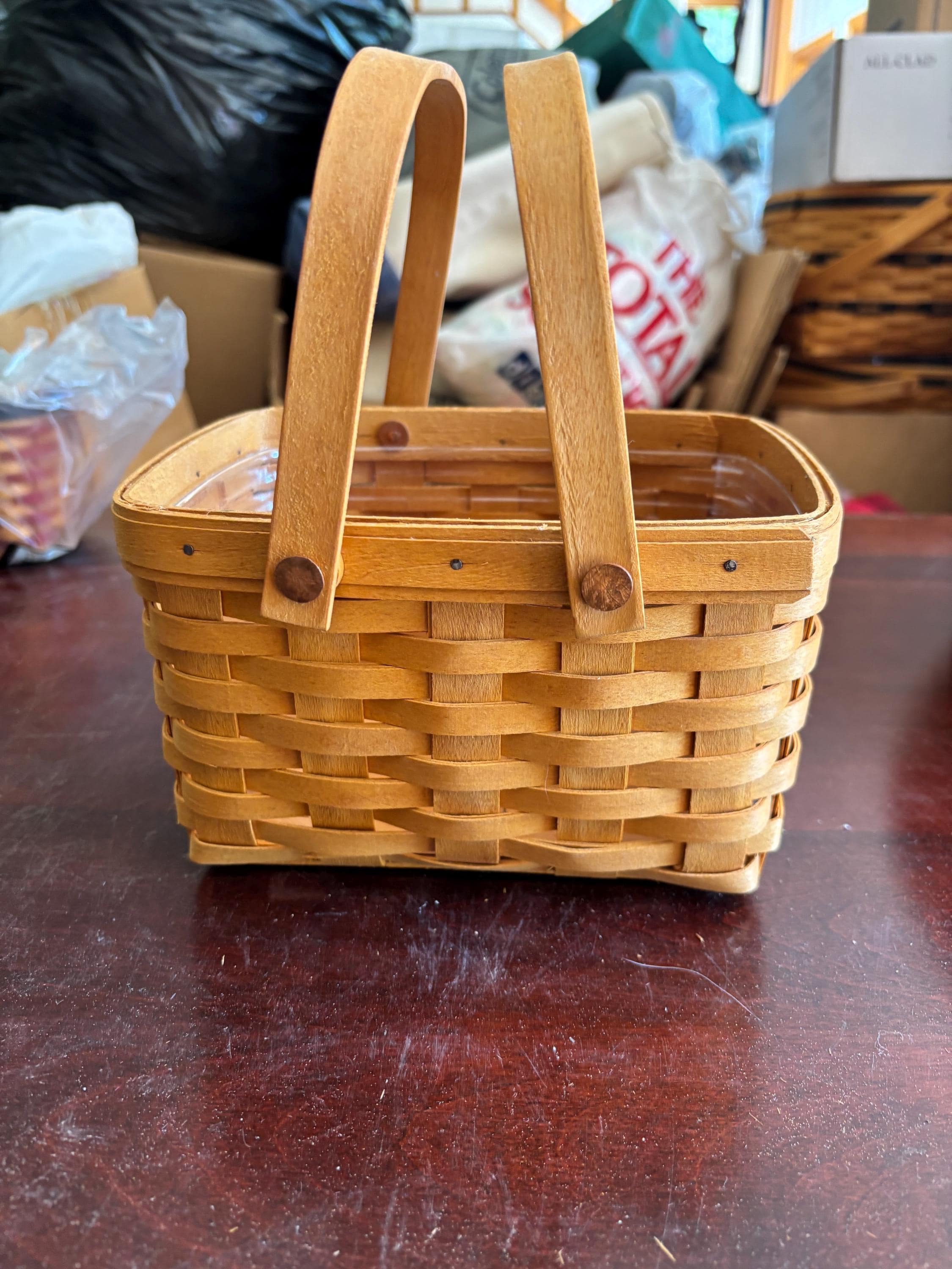 Longaberger バスケット 2個セット 木製 Longaberger Basket With 2 Handles - Etsy