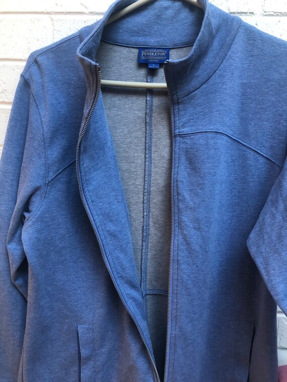 Pendleton women’s preowned full zip blue sweatshi… - image 4