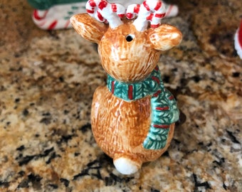 Ensemble Salière Et Poivrière Père Noël Et Rudolph - Déco De Table De Noël Mignonne - 9