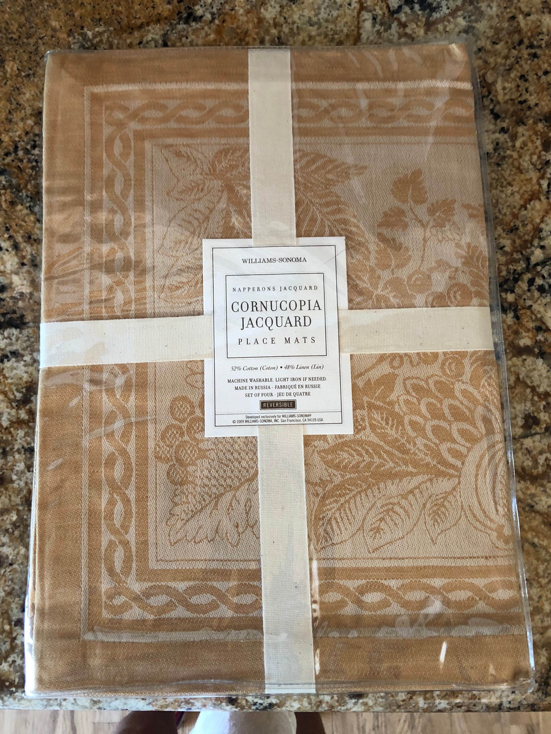 Williams Sonoma Set of 4 Cornucopia Jacquard Placemats Etsy