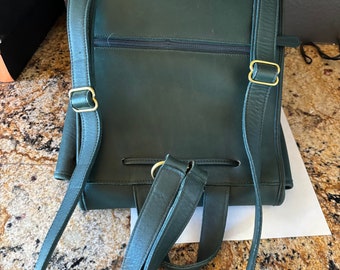 Coach Vintage Preowned RARE Bottle Green Rucksack Backpack - Etsy