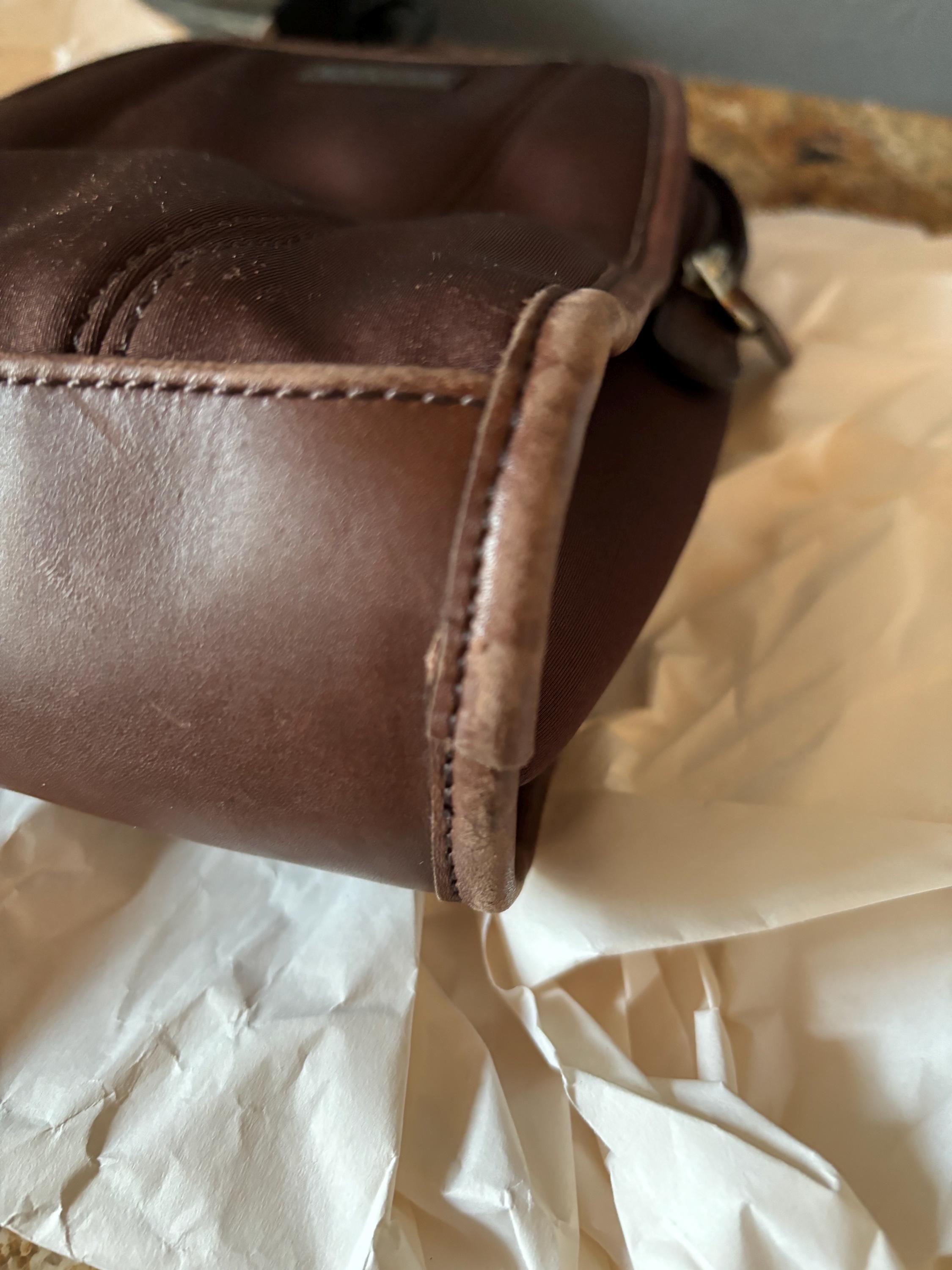 VINTAGE COACH neoprene and leather backpack, model 6215 Coach Vintage Preowned Neoprene Leather Backpack With  main image 2