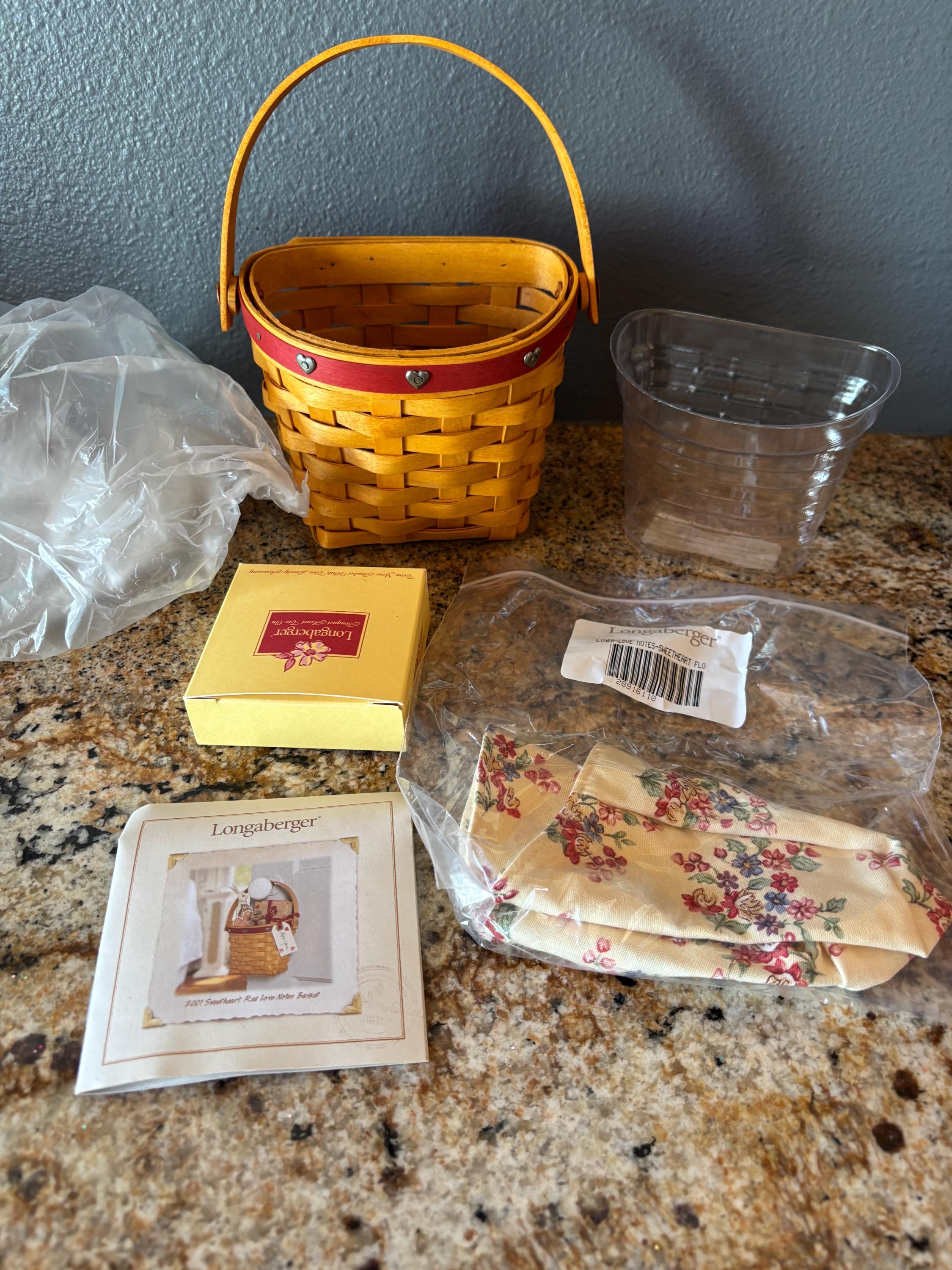 Longaberger Heart Basket Sweetheart - Etsy