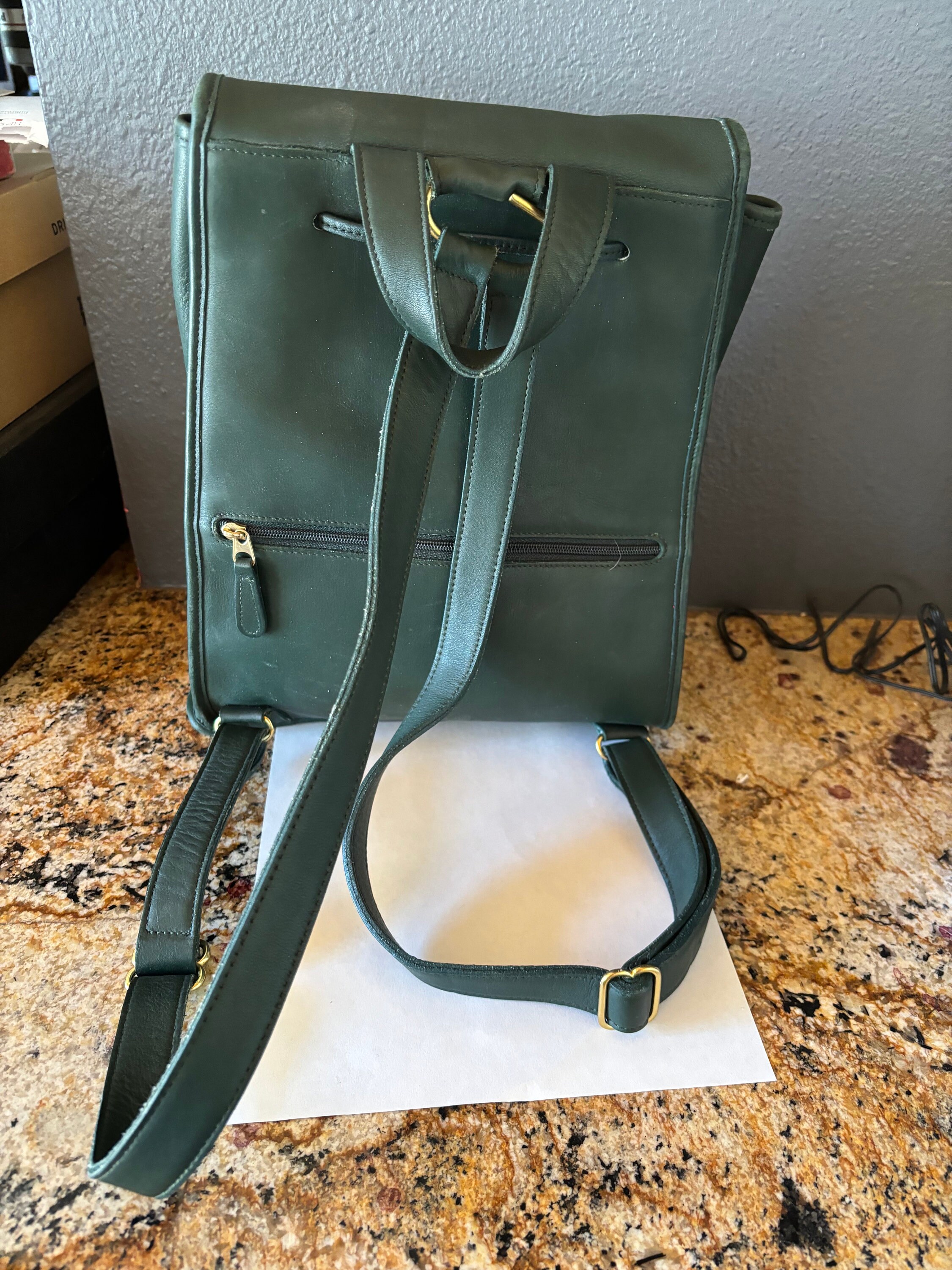 ◎vintage◎ COACH Mini リュック Green Coach Vintage Preowned RARE Bottle Green Rucksack Backpack