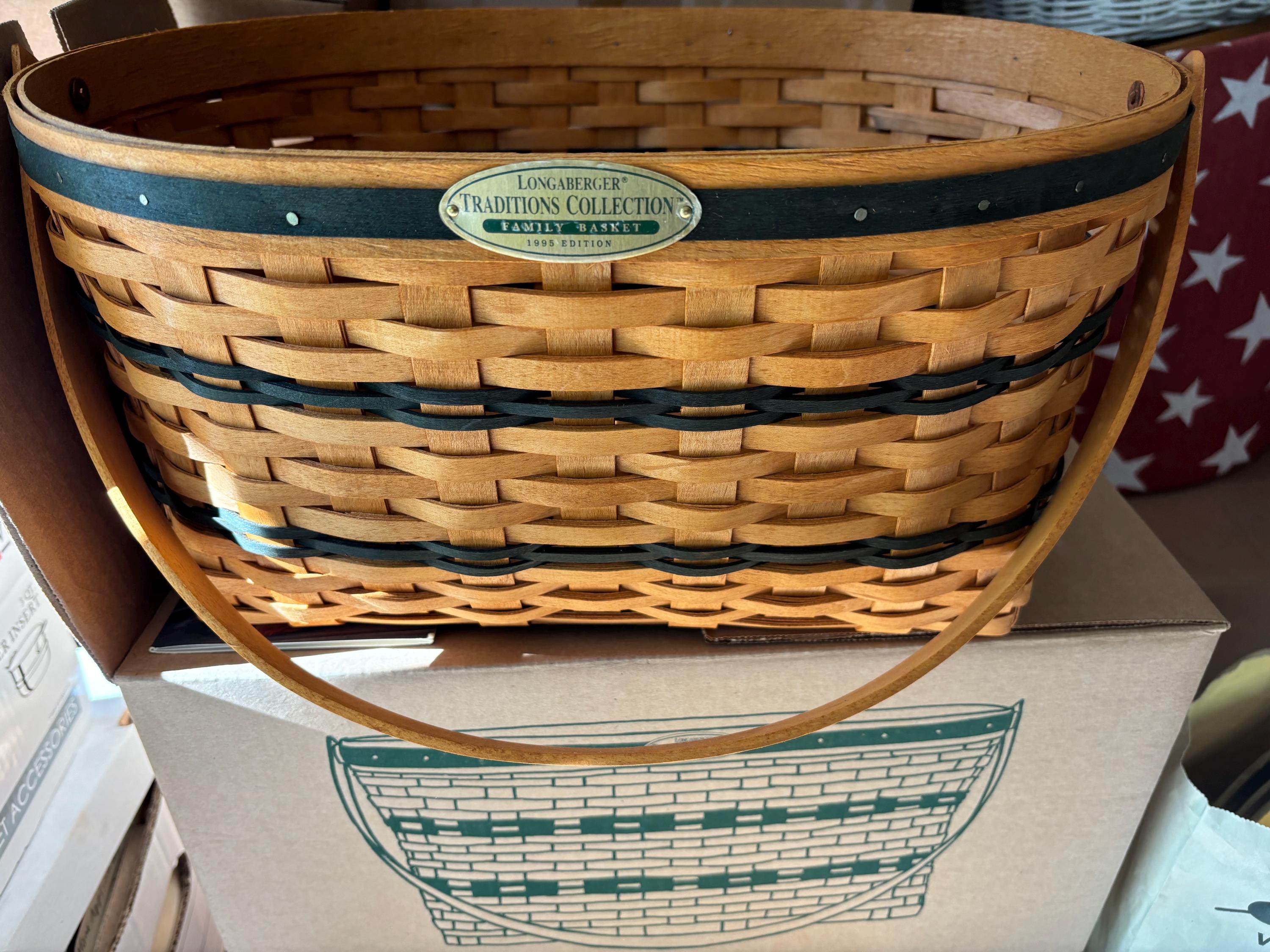 Longaberger Baskets With Swinging Handle - Etsy