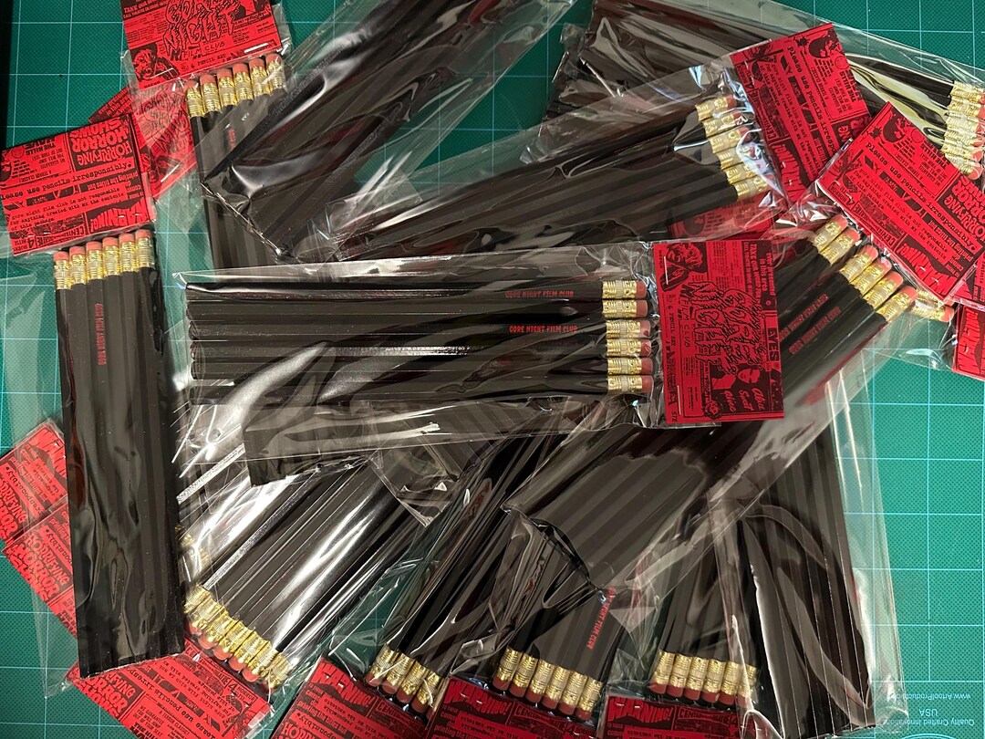 Gore Night Film Club Pencil Set - Etsy