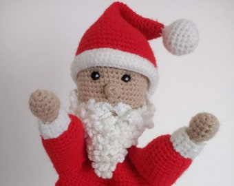 PATTERN PDF Marionnette à main / Marionnette à main / Amigurumi / Crochet Père Noël / Père Noël / Noël