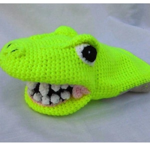 PATTERN PDF Hand Puppet Amigurumi Toy Crochet “Rexy” Tyrannosaurus rex Dinosaur