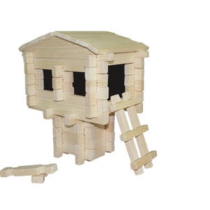 Log Building Set Roy Toy 550 Pc 