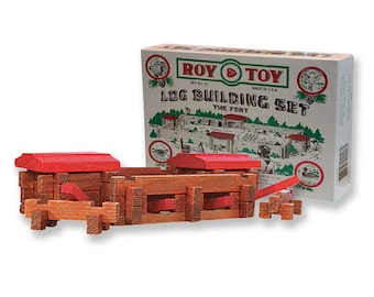 Original 40 pc. Fort Building Set, Made in the USA