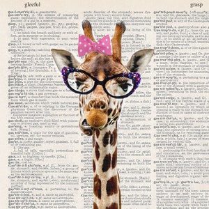 Kleine Giraffe | Kunstdruck