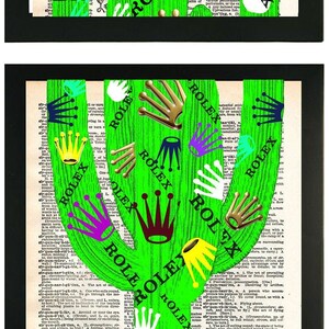 Fancy Cactus 3pc | Art Print
