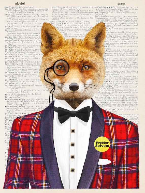 Clever Fox Art Print 