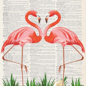 Flamingo Love | Art Print