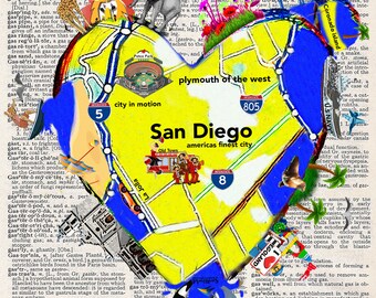 San Diego Heart | Art Print