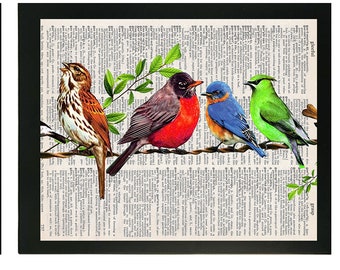 Pretty Birds 3pc | Art Print