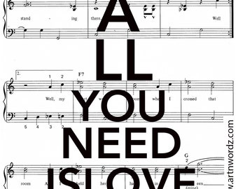 All You Need is Love | Coaster 4pc Set