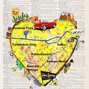 Coeur de Palm Springs | Impression artistique