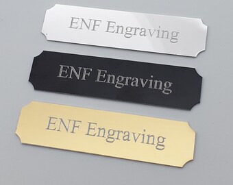 Mini Star LASER ENGRAVED Trophy Plate