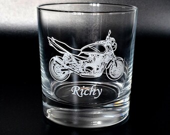 Suz GSX Motorcycle Tumbler Glass | Themed Racing Motorbike Bikers Gift Birthday, Christmas, Wedding, Retirement | Select Style