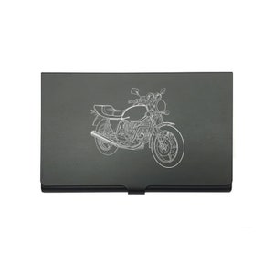 Ducati SD900 Darmah Motorrad Kartenhalter - Visitenkartenetui - Graviertes Biker Motorrad Showroom Verkaufsförderung Geschenk