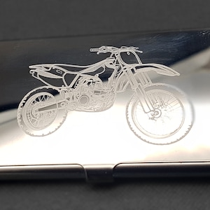 Motocross Dirt Bike Steel Credit Debit Visitenkartenhalter - Hervorragende Werbe-Motorrad-Business-Verkaufsmarketing-Biker-Geschenk-Idee