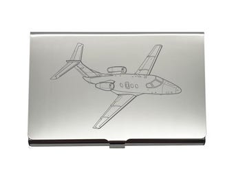 Embraer 100 Aircraft Card Holder – Personalised Military Pilot, Crew, Engineer Aviation Gift, Business Card Case, Credit & Debit Wallet
