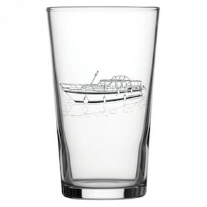 Gepersonaliseerde Stevens 1140 Canal Boat Conisch Bierglas - Superb Nautical River Themed Verjaardag Pensioen Huwelijkscadeau