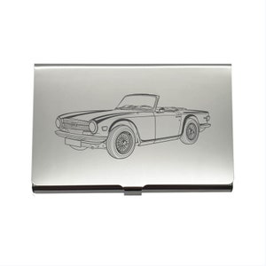 Vintage Triumph TR6 Auto Stahl Kredit Debit Visitenkartenhalter - Classic Cars Sales Marketing Fahrer Geschenkidee