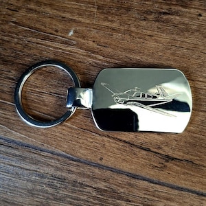 Beechcraft Bonanza Aircraft Keyring - Choose Design - Private Pilot Engineer Aviation Themed House Key Keychain Work Office Gift