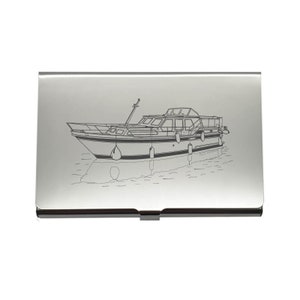 Stevens 1140 Canal Yacht Steel Business Kreditkartenhalter - Perfektes Bootshaus Freizeit Schiff Werft Marketing Geschenkidee