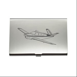 Beechcraft Bonanza Flugzeug Pilot Stahl Business Kreditkartenhalter - Private Flying Group Flight School Marketing Freiberuflicher Ausbilder Geschenk