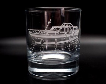 Stevens 1140 Canal Yacht Tumbler Glass | River Themed Nautical Gift Birthday, Christmas, Wedding, Retirement | Select Style