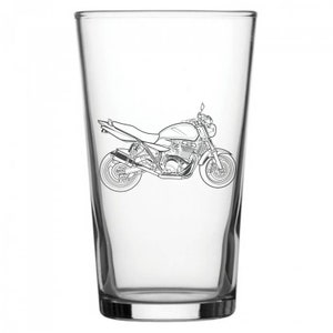 Personalised Suzuki GSX Motorcycle Conical Beer Glass - Superb Bikers Motorbike Birthday Retirement Wedding Gift for