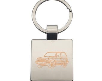 Personalised Pajero Shogun Offroad Truck Keyring - Choose Design - Van Farm Offroad Work Vehicle Driver House Key Keychain Work Office Gift
