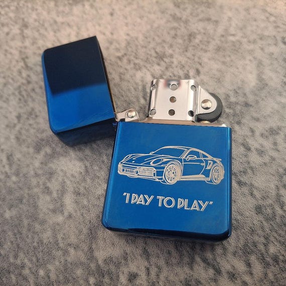 911 cigarette lighter Personalised 911 Sports Car Windproof Cigarette Lighter - Premium Quality  Smoker Owner Driver Gift Idea