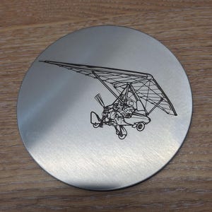 Pegasus Microlight Trike Drinks Coaster Selection - Aviation Pilot Gift for Home Work Office Table - Presentation Box - Select Style