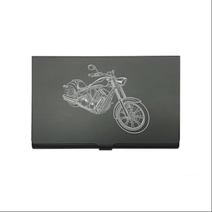 Personalisiertes Motorrad Kartenetui - Business Credit Card Graviert Biker Motorrad Sales Showroom Promotion Geschenk